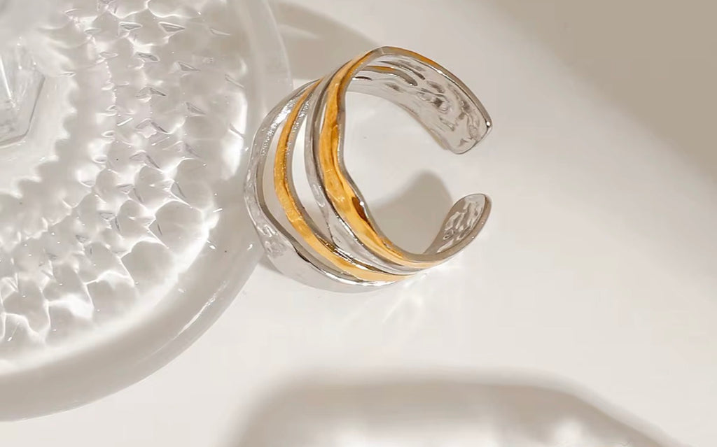 Anillos abiertos multicapa de Hip Hop