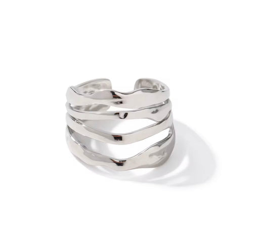 Anillos abiertos multicapa de Hip Hop