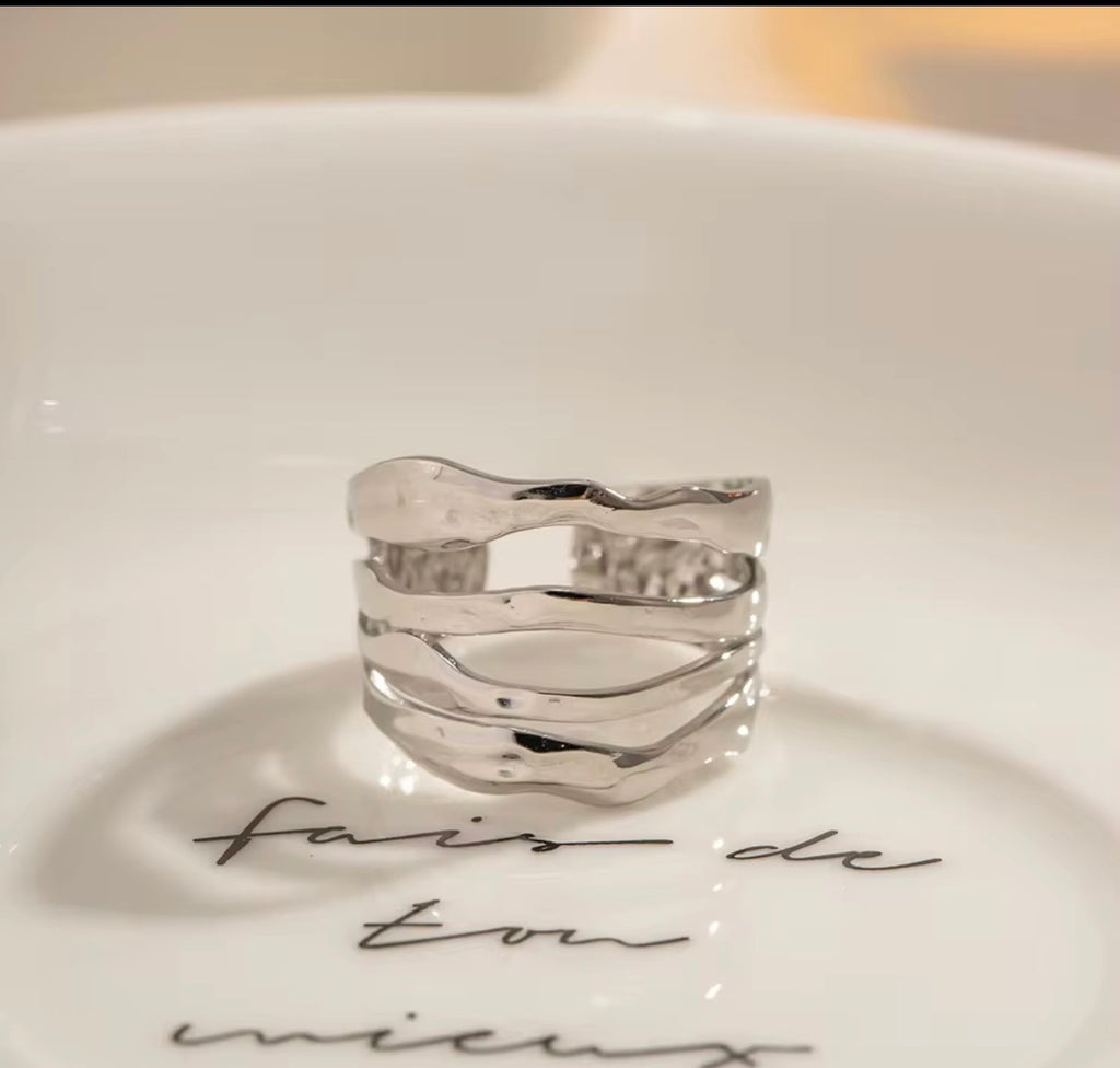 Anillos abiertos multicapa de Hip Hop