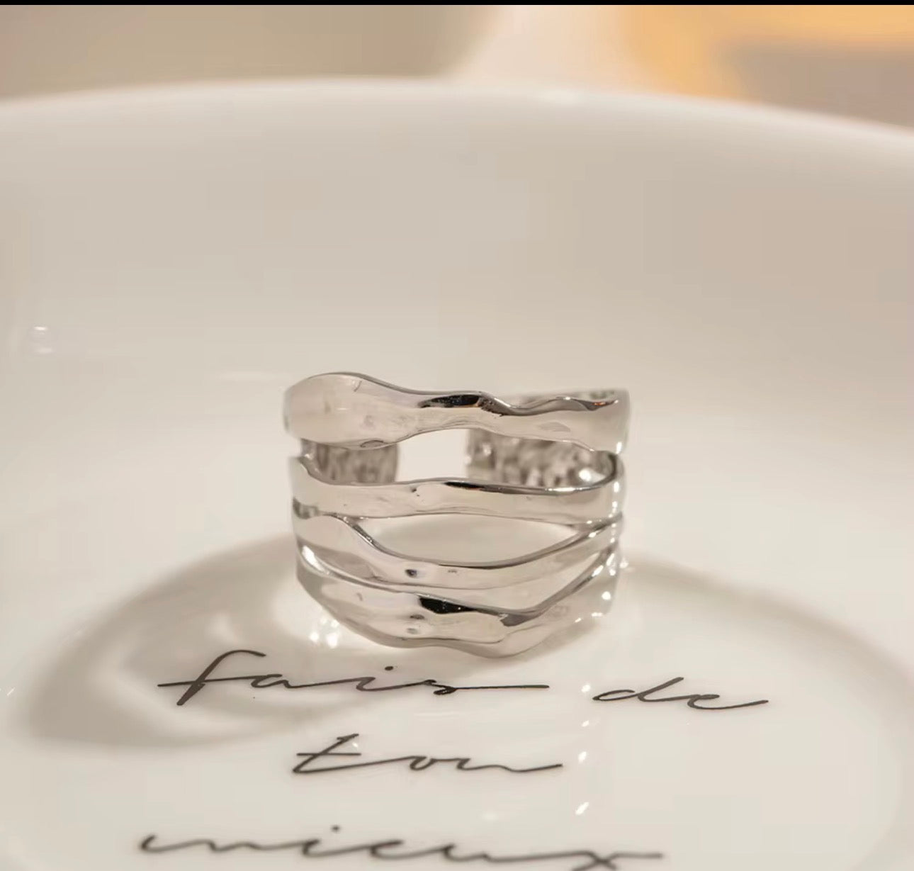 Anillos abiertos multicapa de Hip Hop